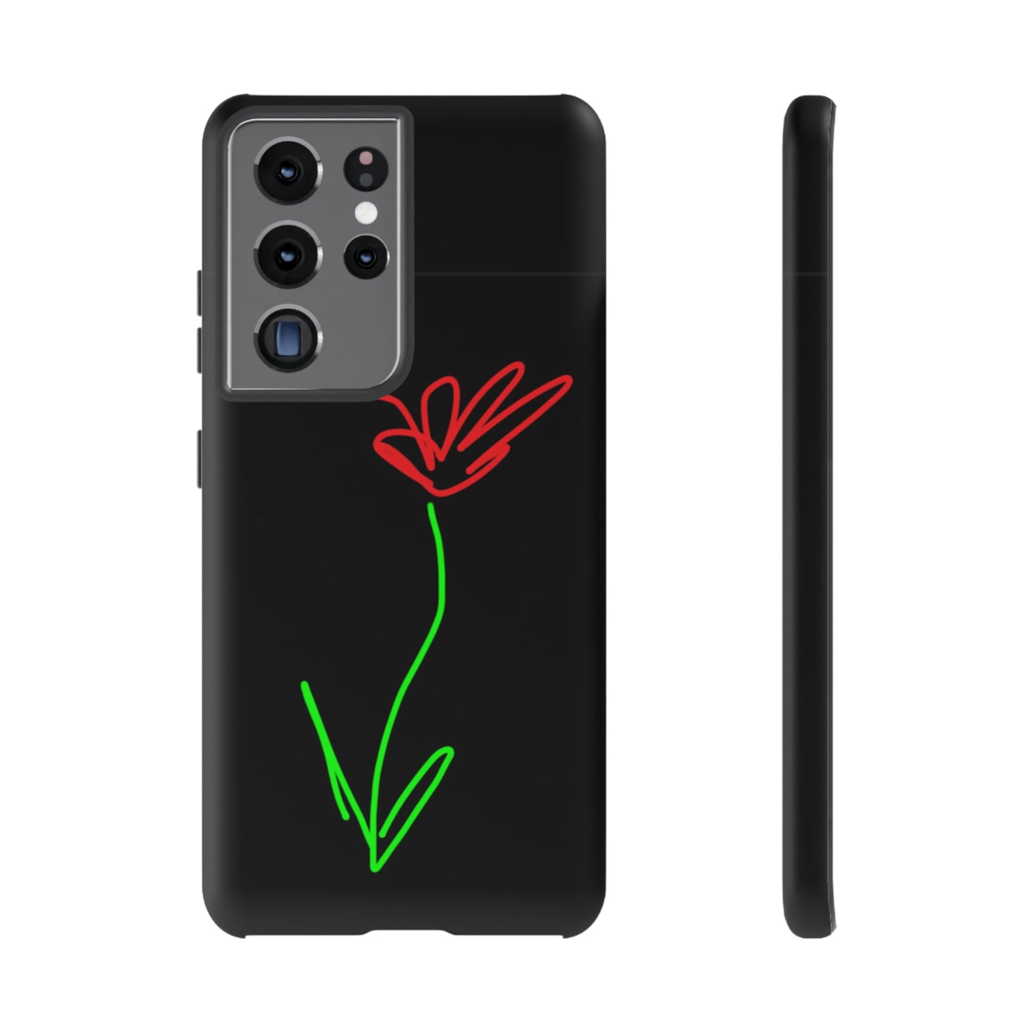 Red Flower- Tough Cases- 41 Phone Styles