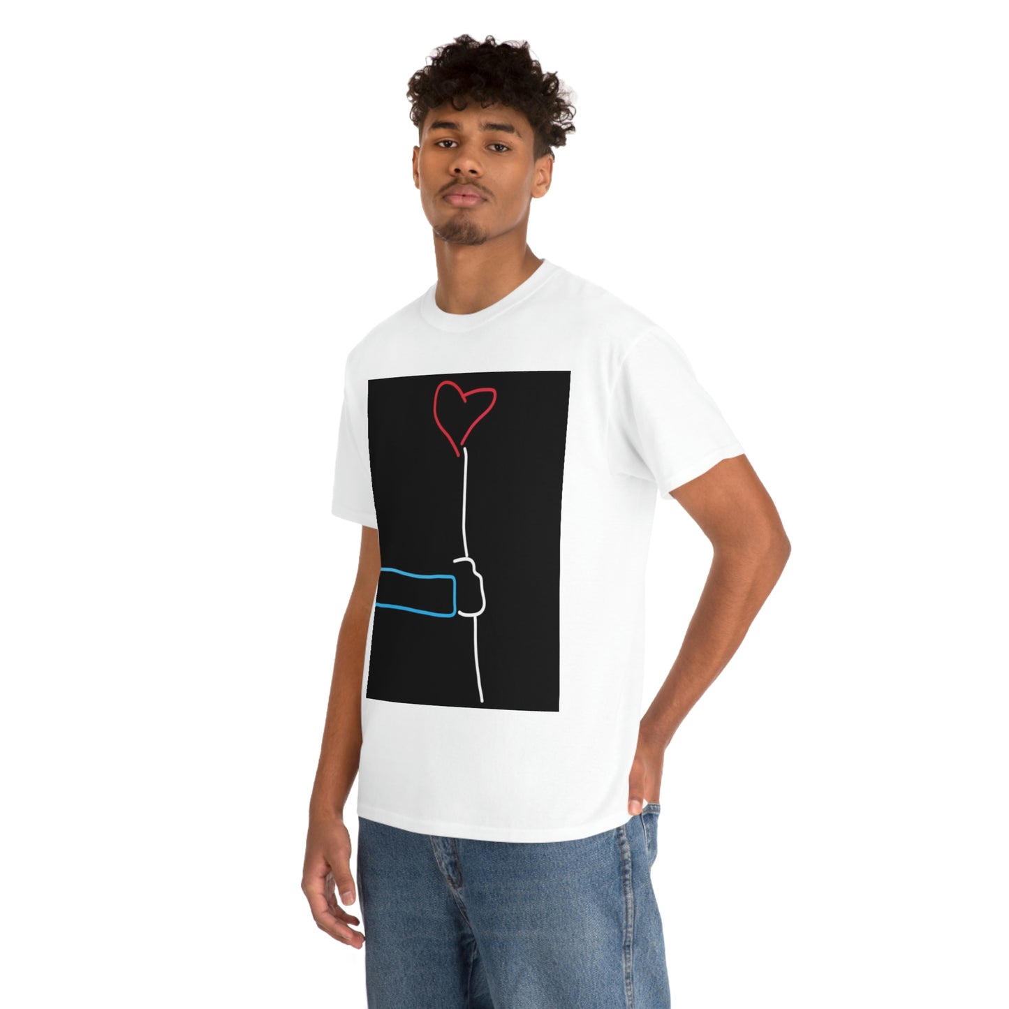 Heart Balloon- Unisex Heavy Cotton Tee