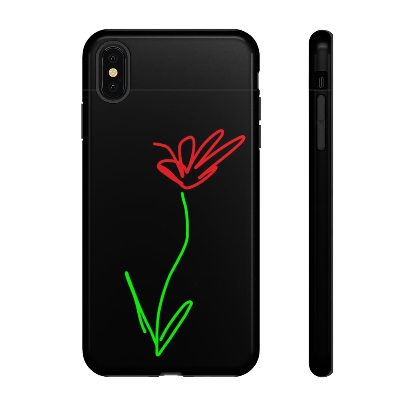 Red Flower- Tough Cases- 41 Phone Styles