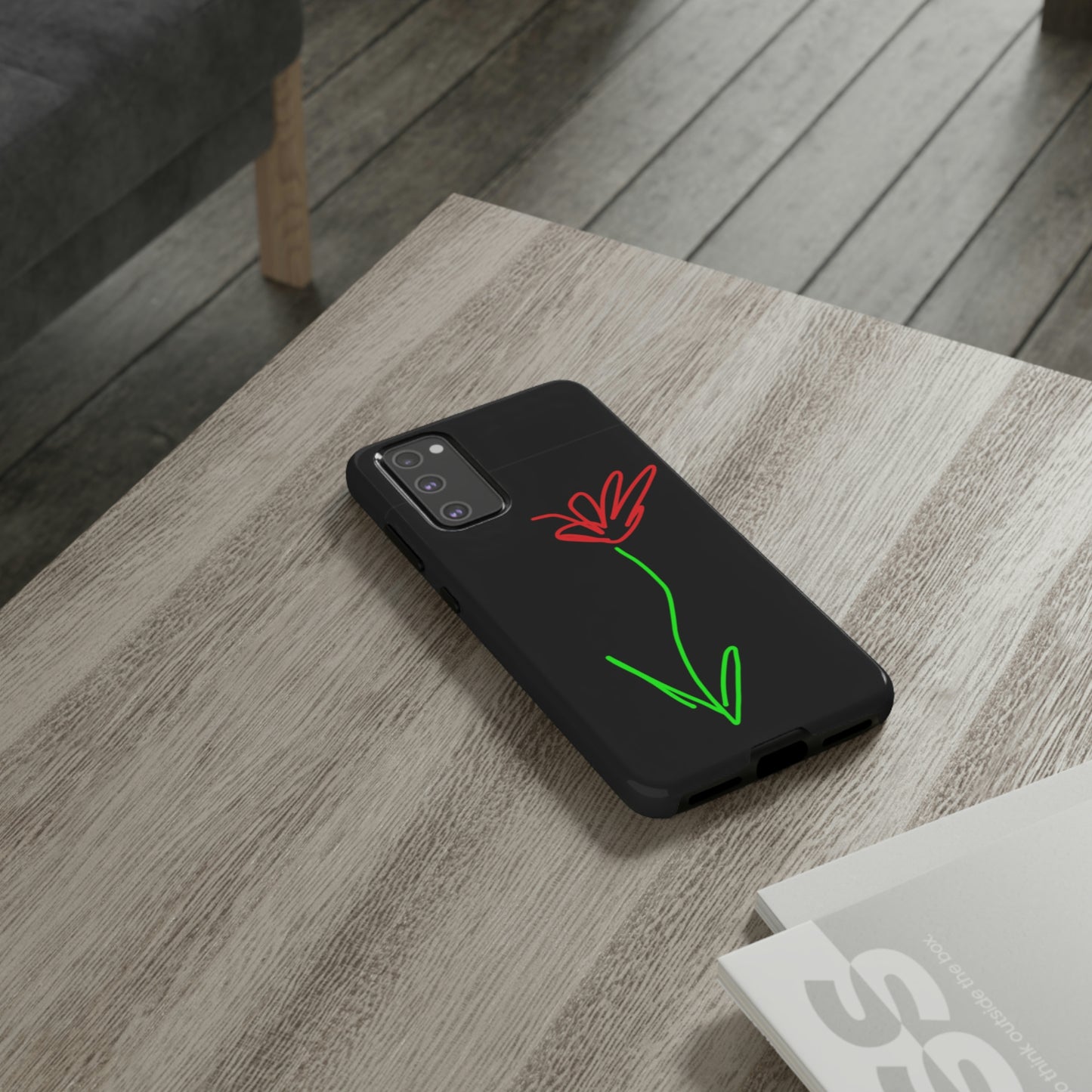 Red Flower- Tough Cases- 41 Phone Styles