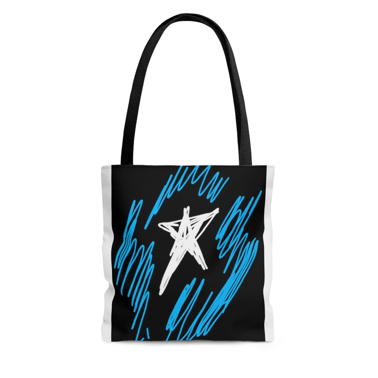 July 4th- Star Field- Tote Bag (AOP)- Black and White