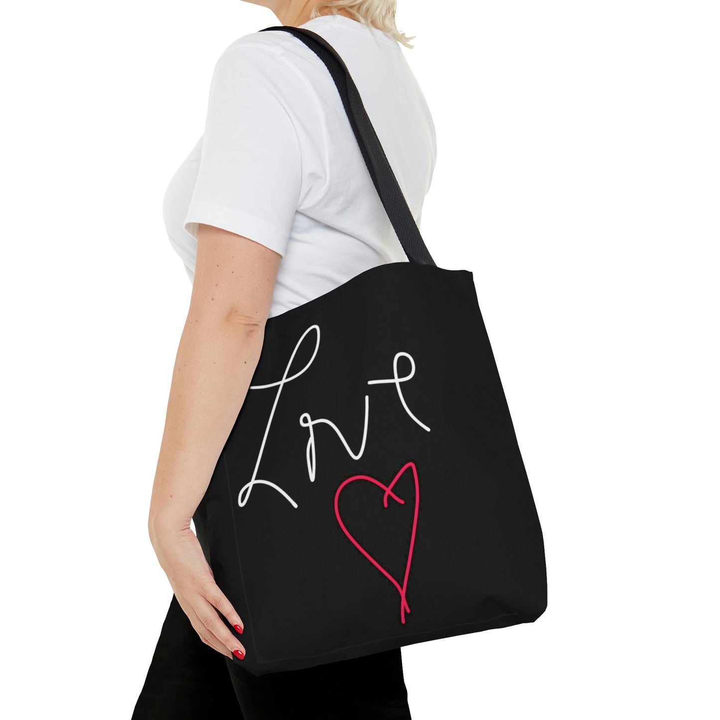 LOVE- AOP Tote Bag