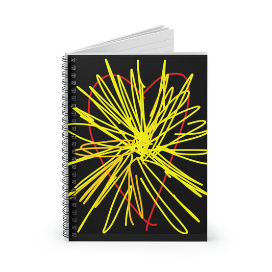 Heart Bursting With Light- Spiral Notebook - Ruled Line