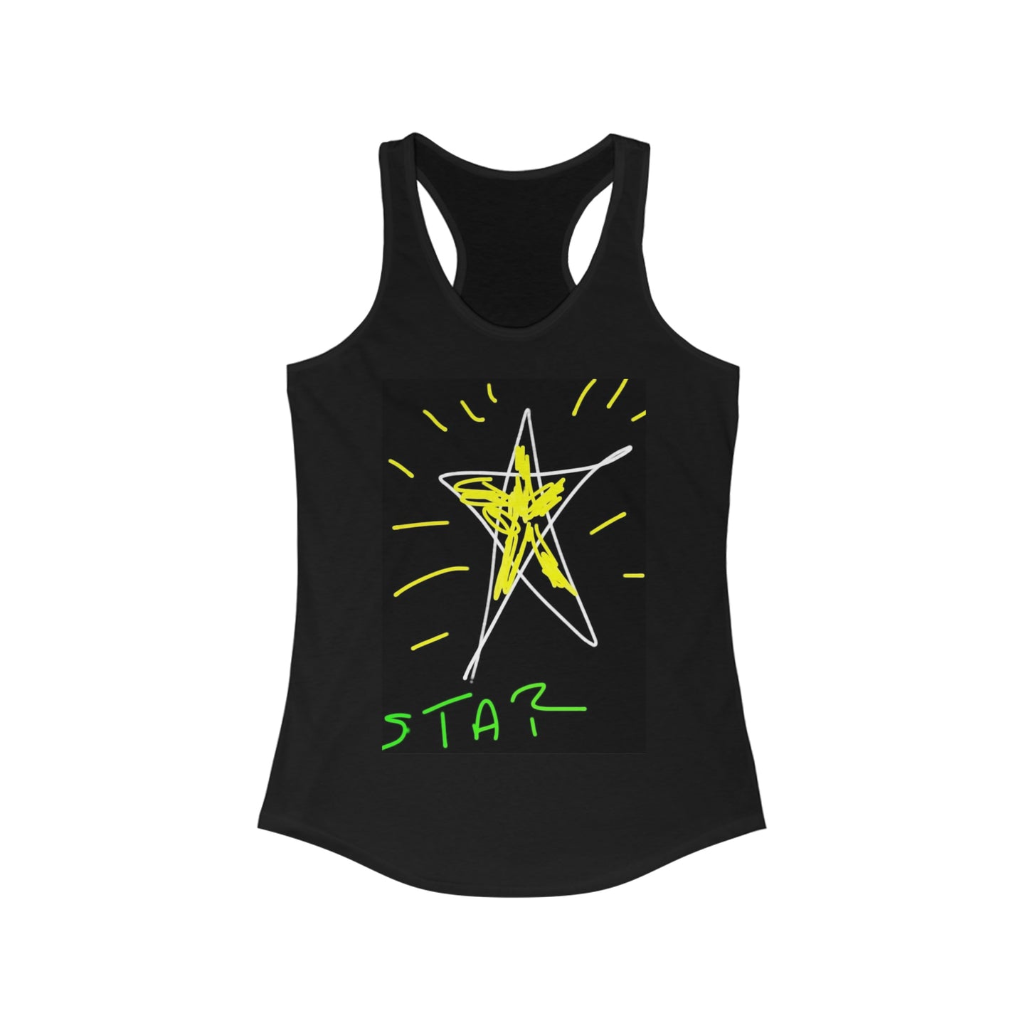 Star- Women's Ideal Racerback Tank