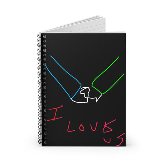 I Love Us- Spiral Notebook - Ruled Line