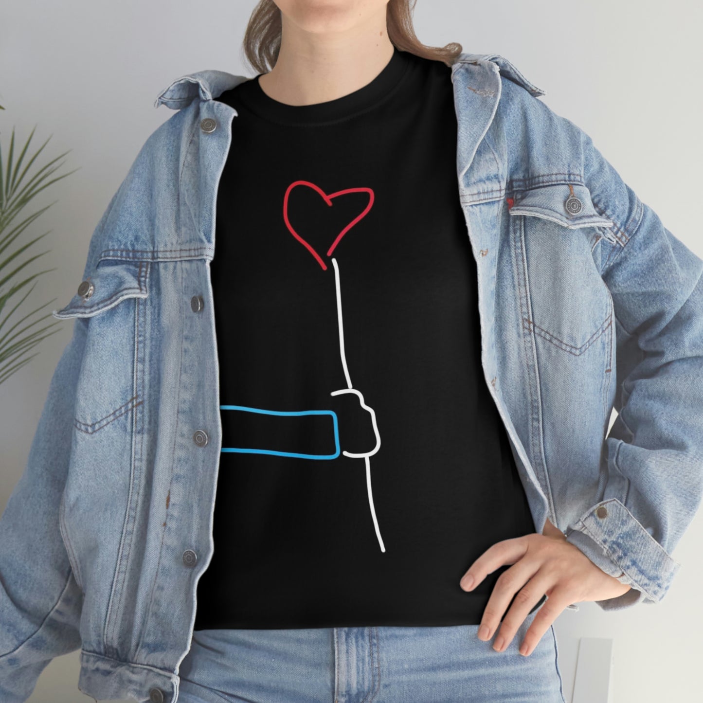 Heart Balloon- Unisex Heavy Cotton Tee