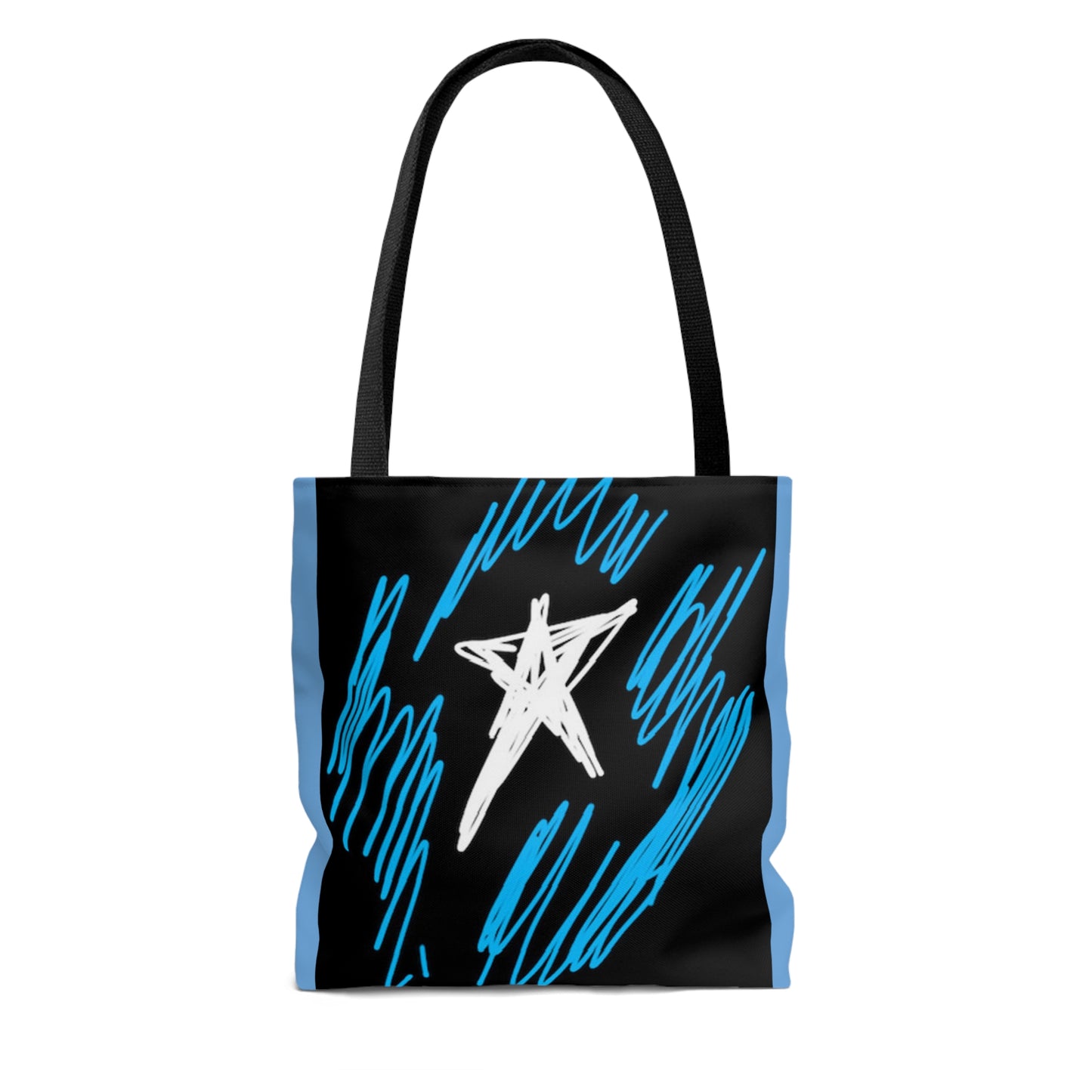 July 4th- Star Field- Tote Bag (AOP)- Black and Blue