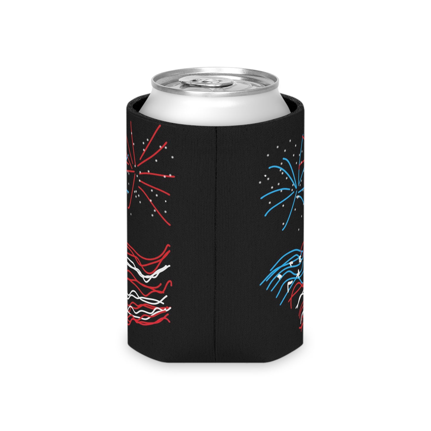 July 4th- Fireworks/x2- Can Cooler