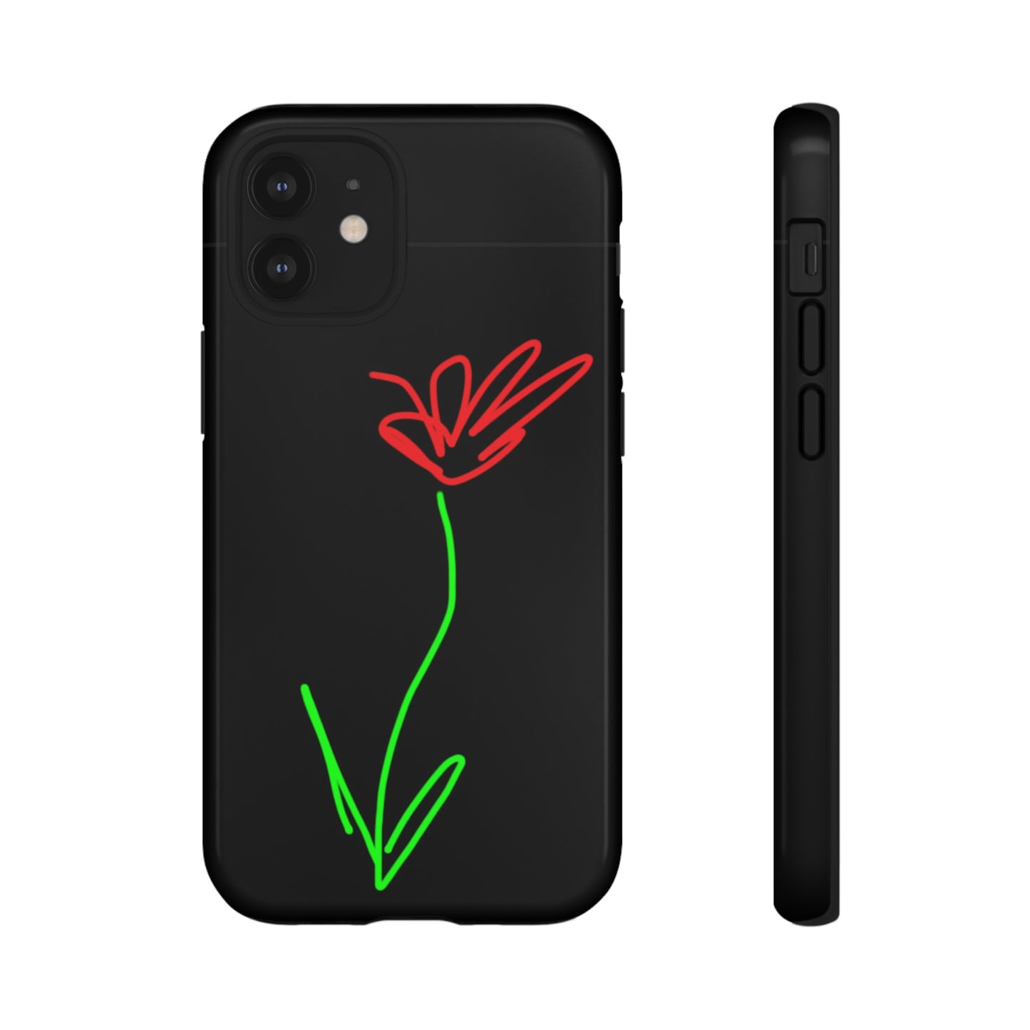 Red Flower- Tough Cases- 41 Phone Styles