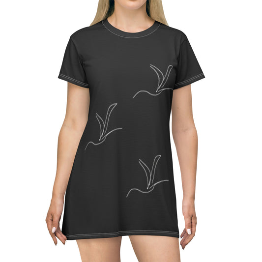 Origami x3- T-Shirt Dress (AOP)