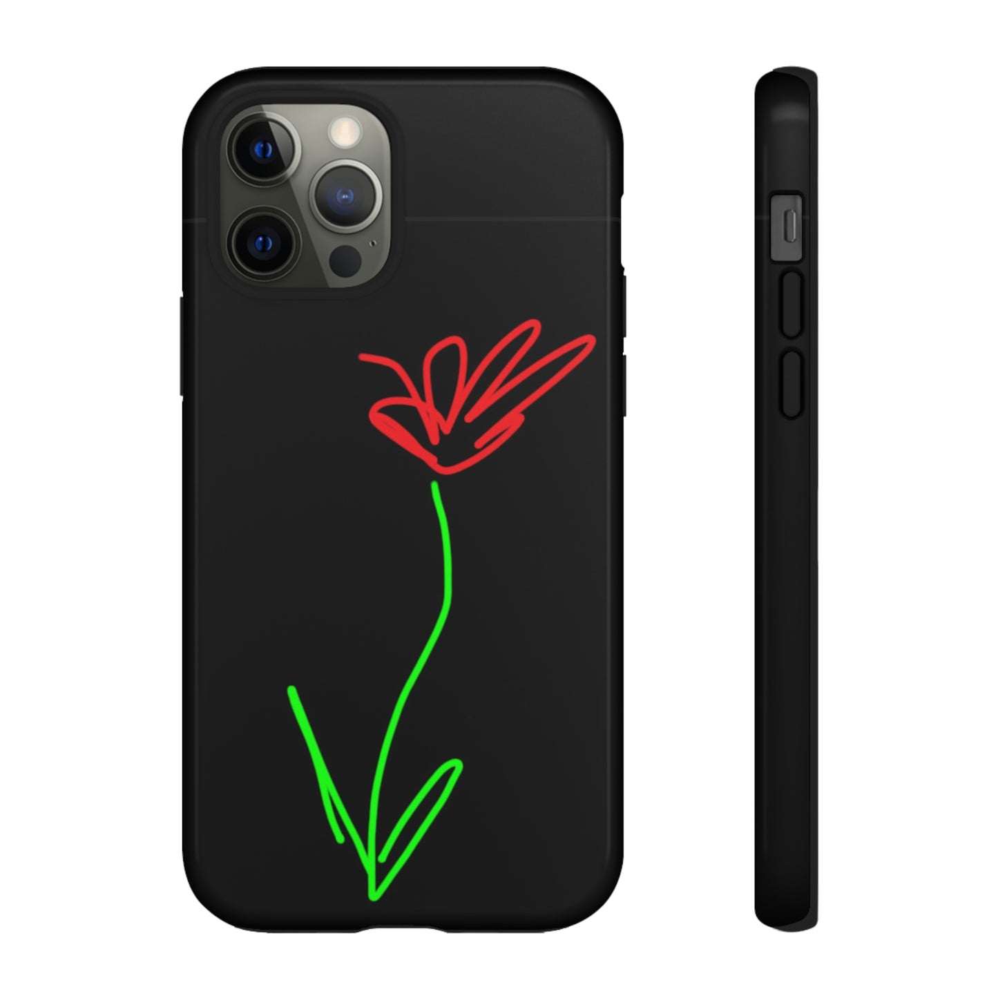 Red Flower- Tough Cases- 41 Phone Styles