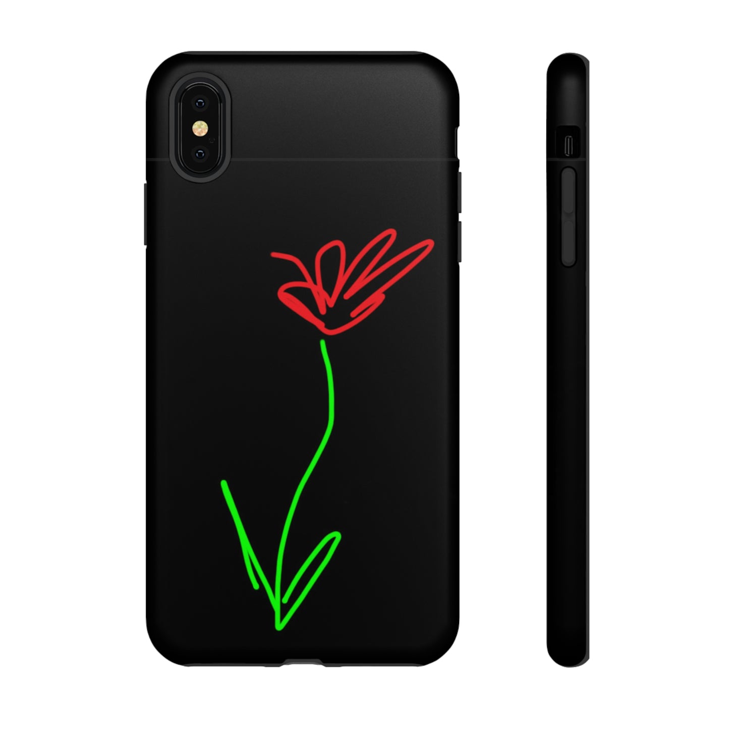 Red Flower- Tough Cases- 41 Phone Styles