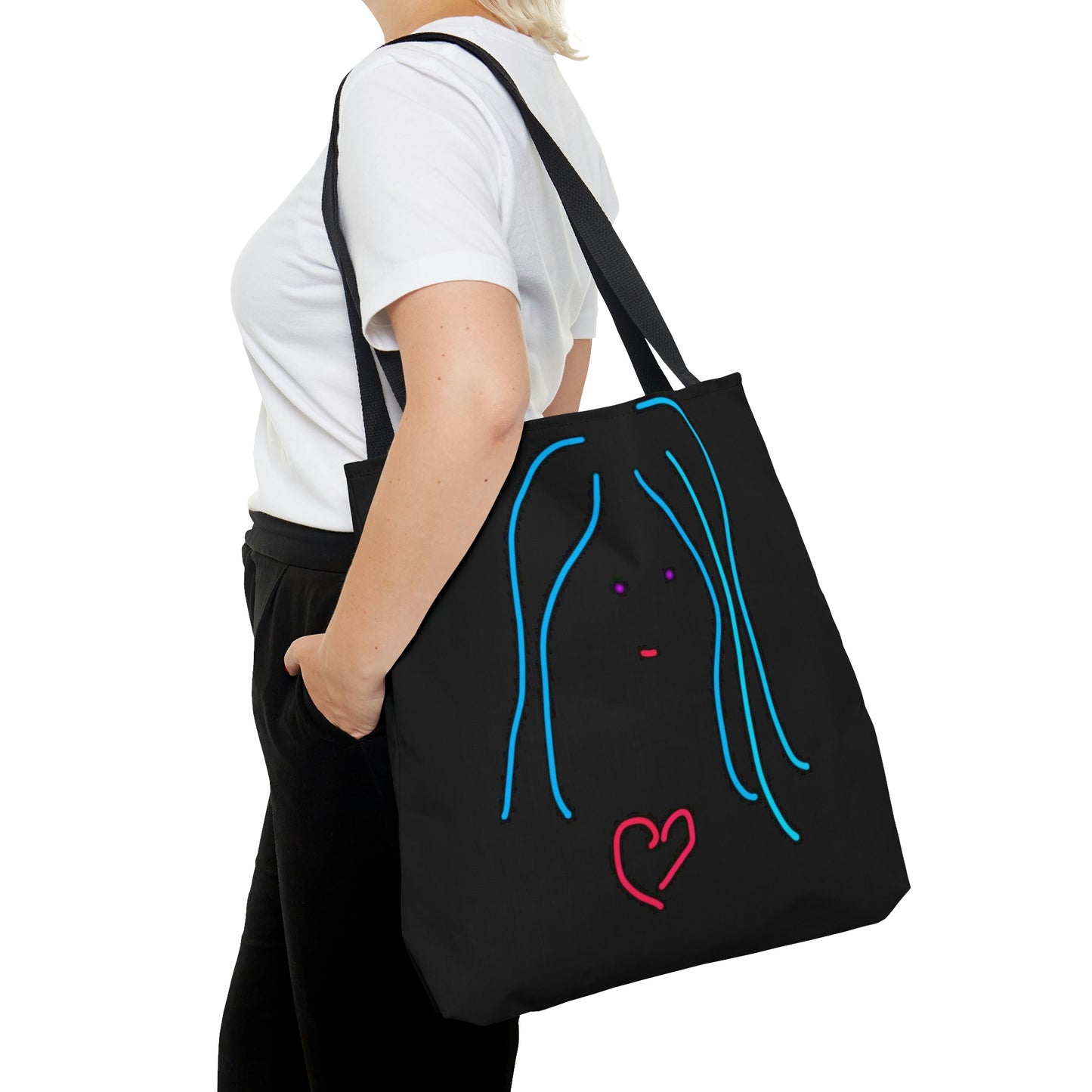 Heart Girl- AOP Tote Bag