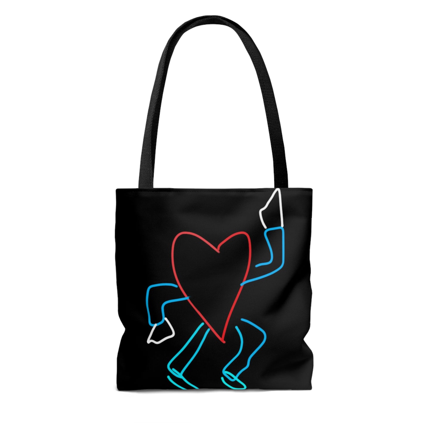 You Make My Heart Dance- Tote Bag (AOP)- Black