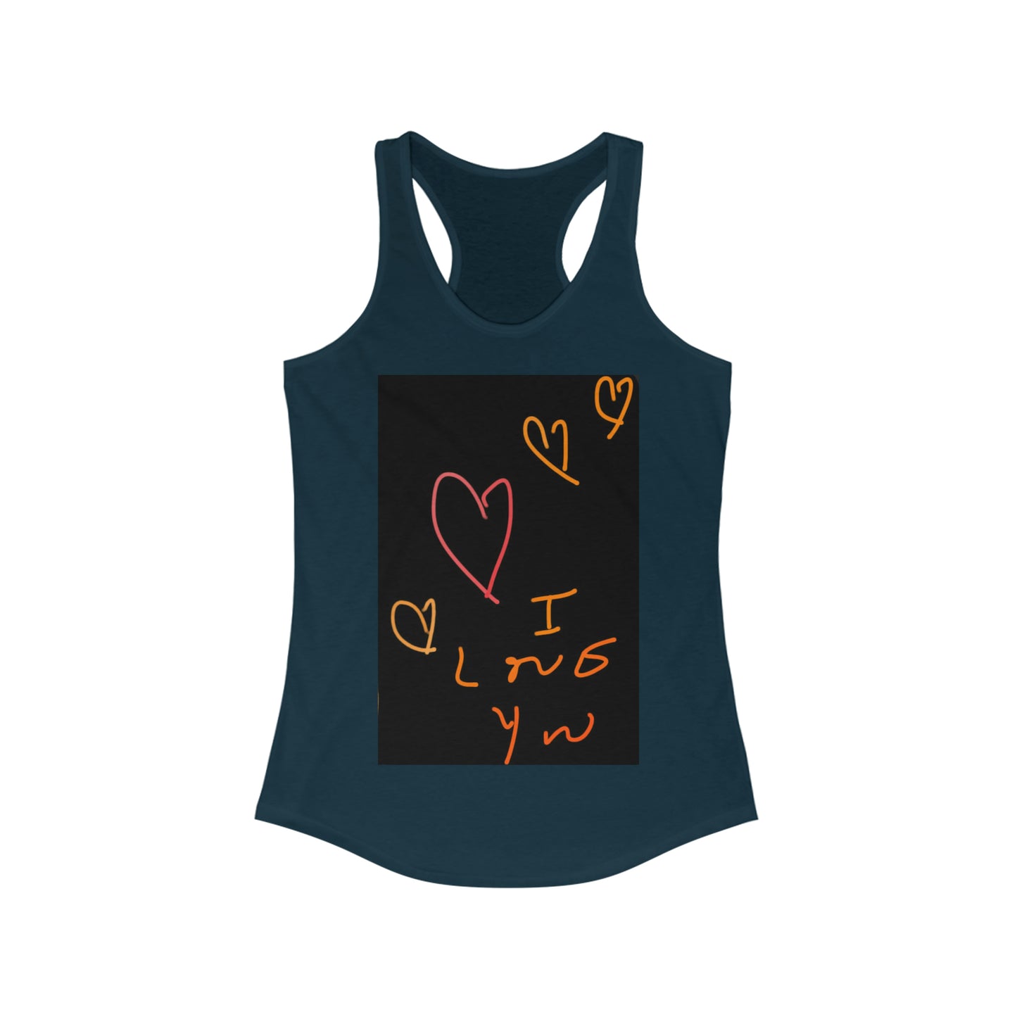 5 Hearts/I Love You- Women's Ideal Racerback Tank