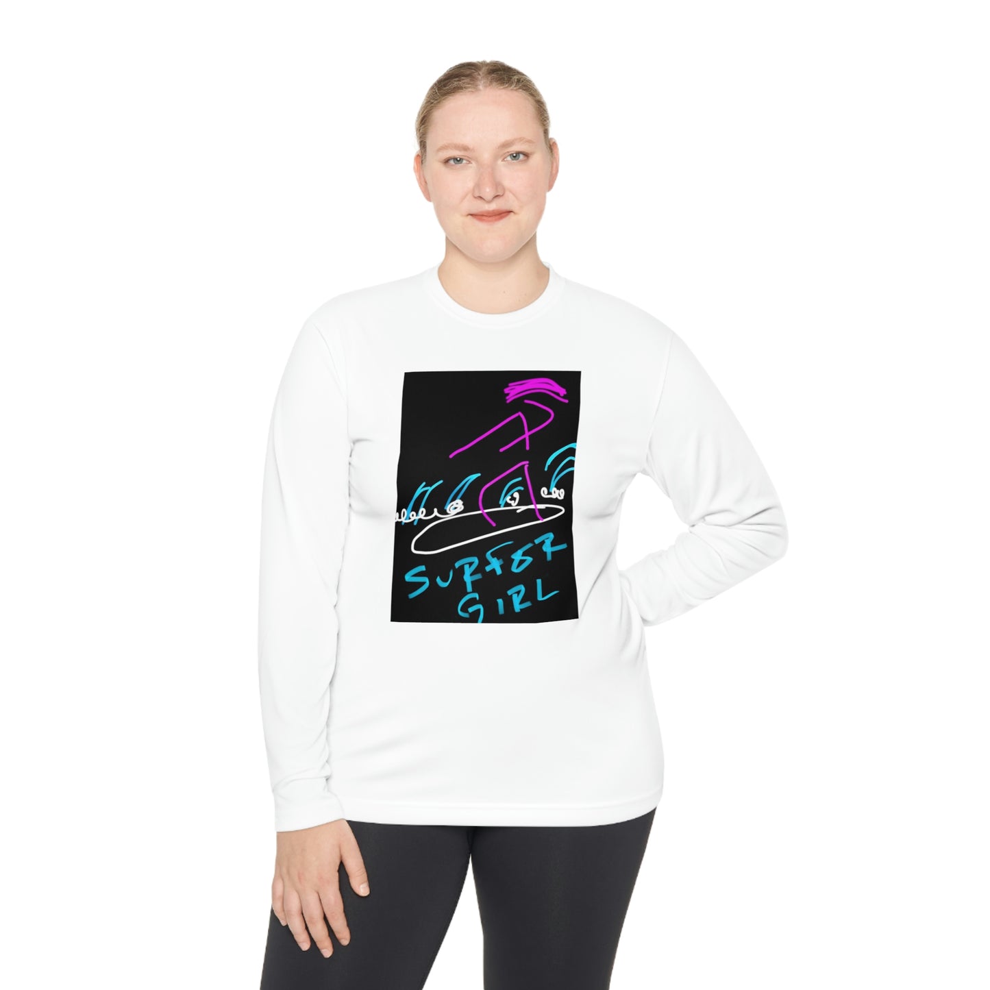 Surfer Girl- Unisex Lightweight Long Sleeve Tee- Adult