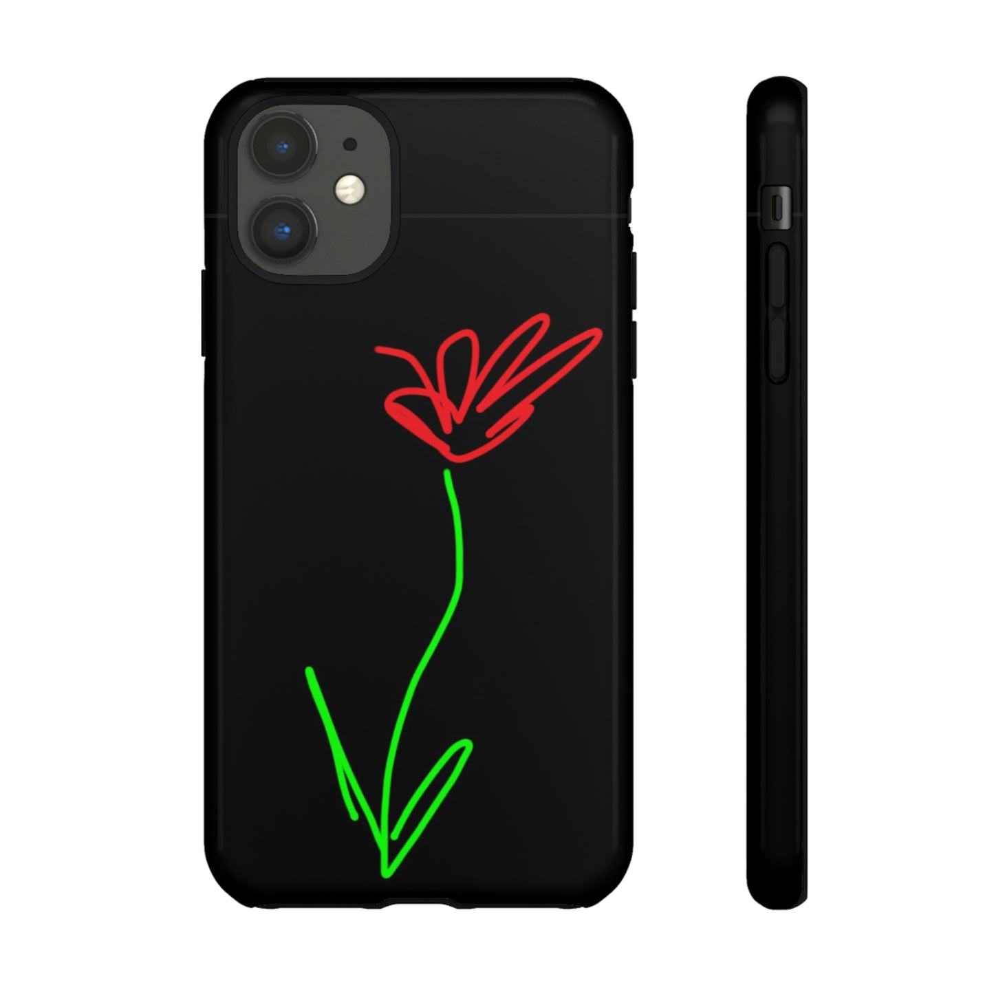 Red Flower- Tough Cases- 41 Phone Styles