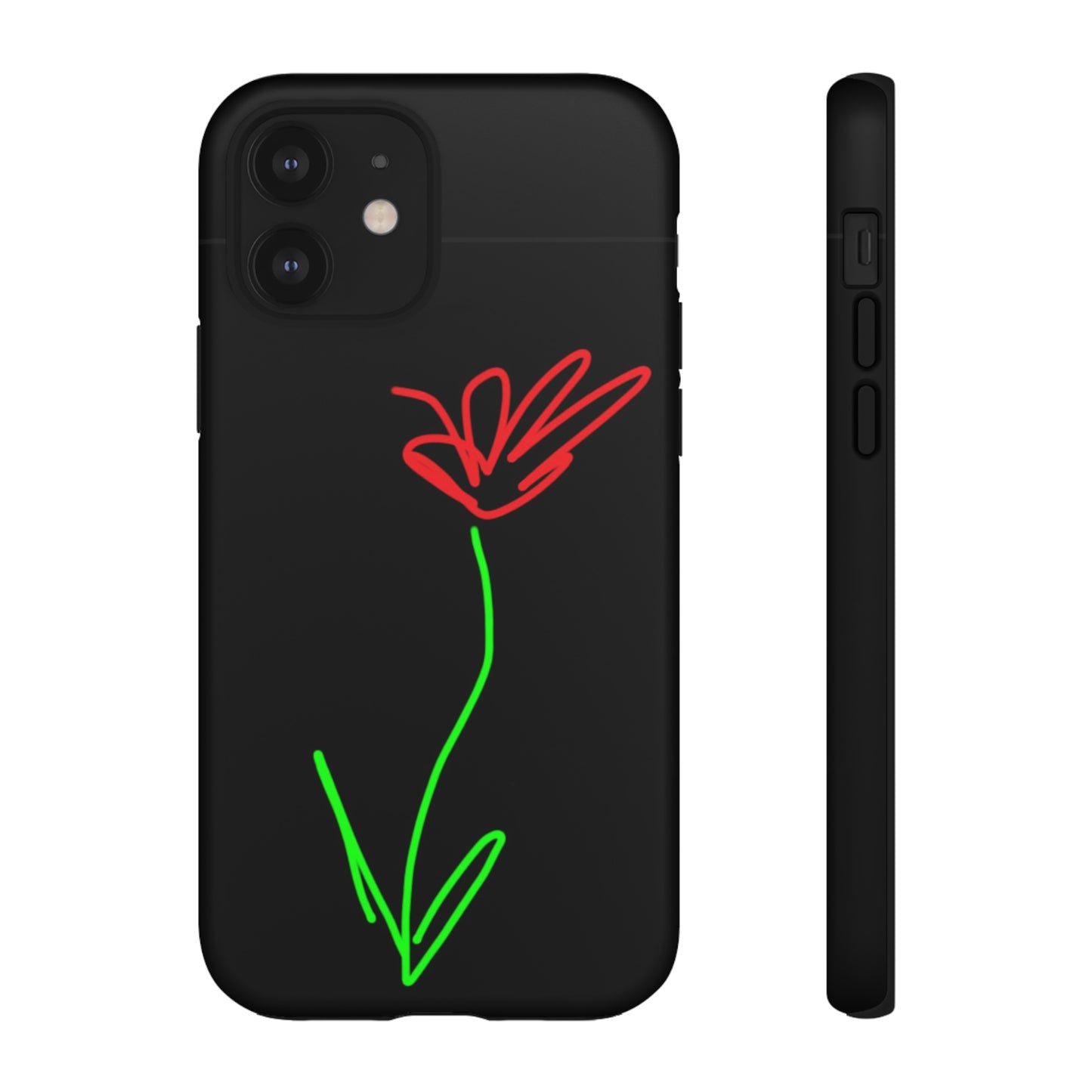 Red Flower- Tough Cases- 41 Phone Styles