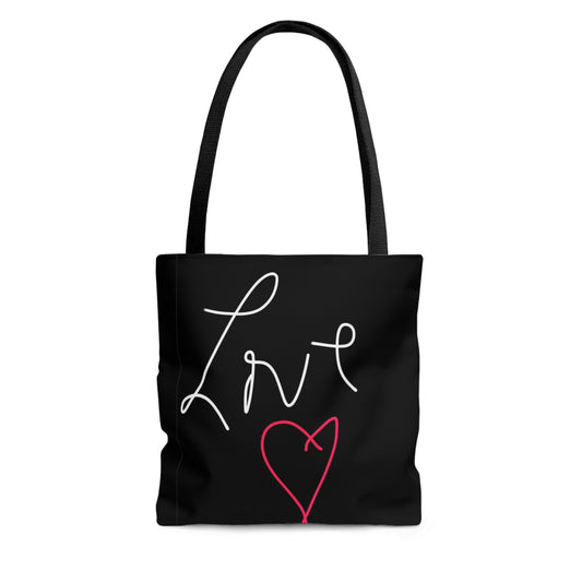 LOVE- AOP Tote Bag