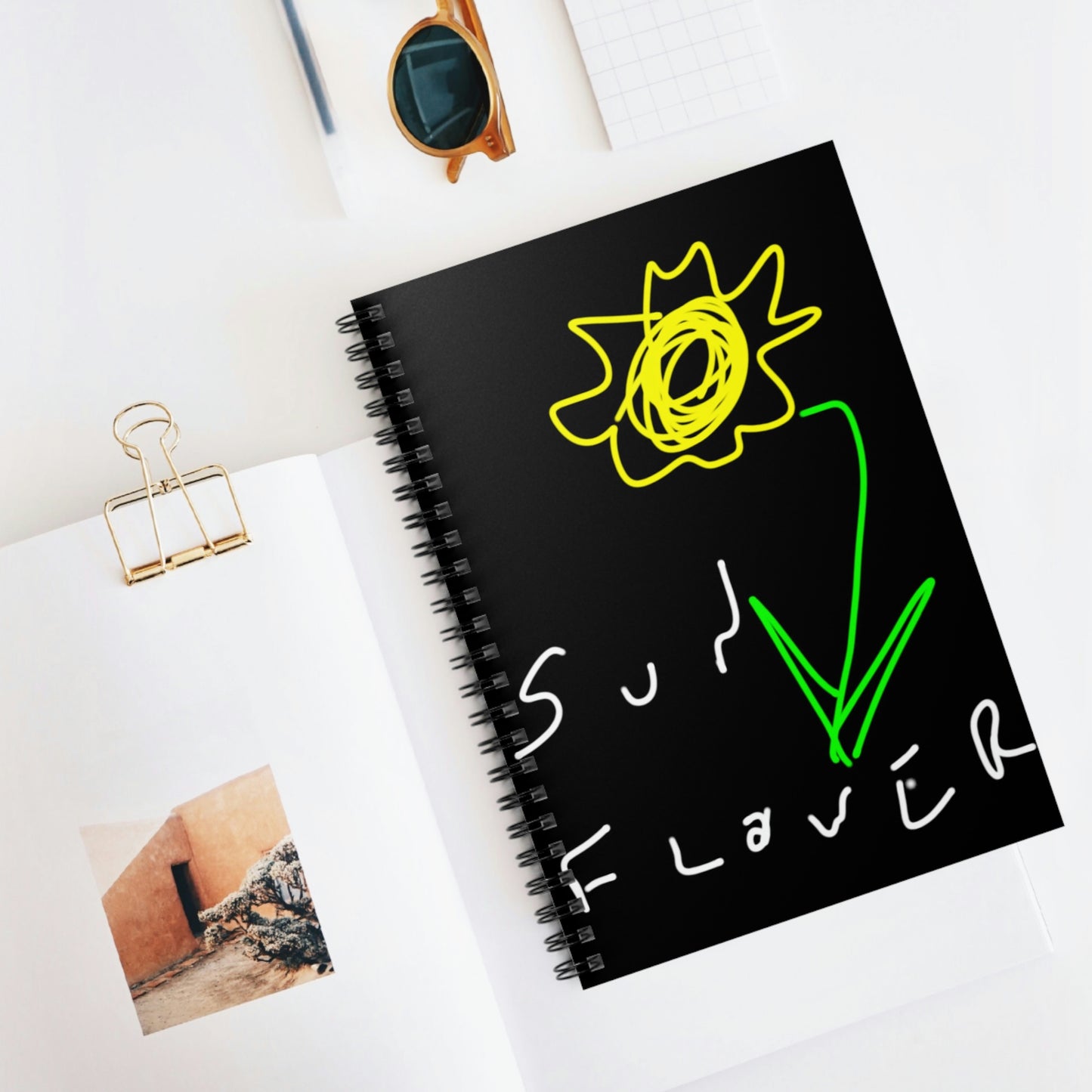 Sunflower- Spiral Notebook - Ruled Line