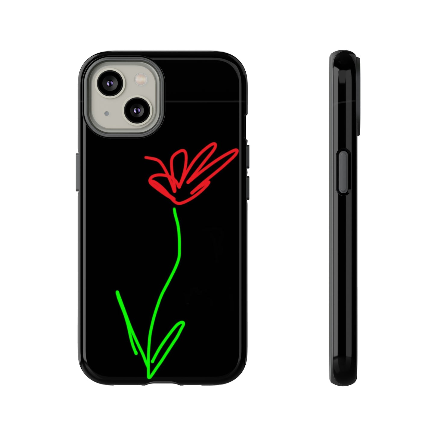 Red Flower- Tough Cases- 41 Phone Styles